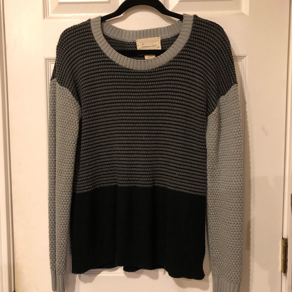 Color block sweater